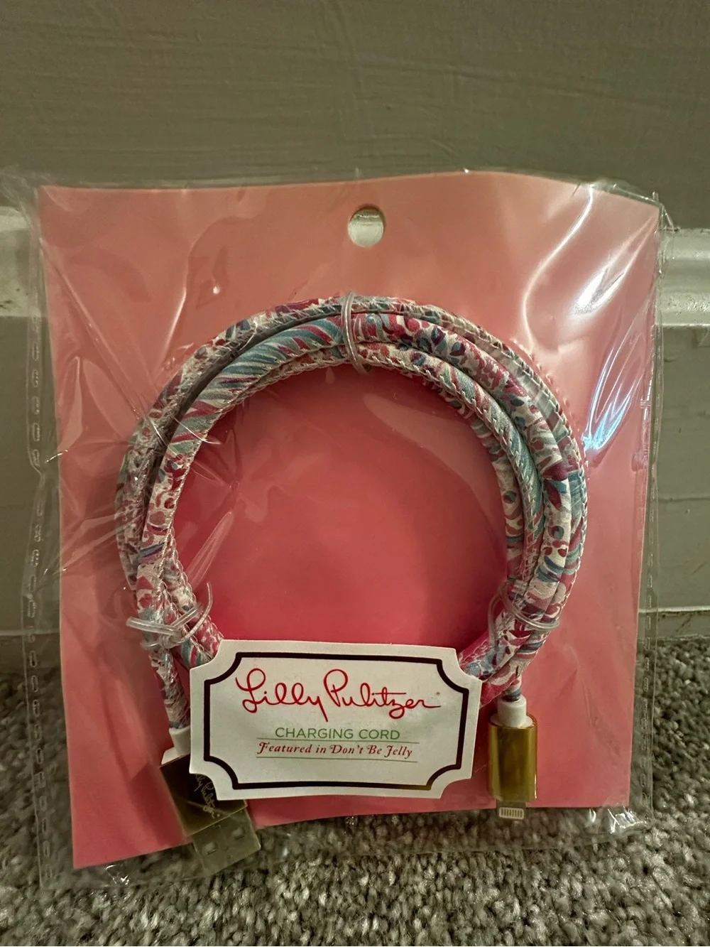 Lilly Pulitzer Don’t Be Jolly Charging Cord